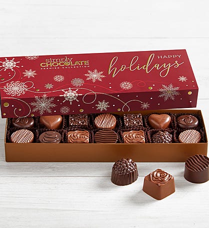 Simply Chocolate Holiday Premier Collection 14pc